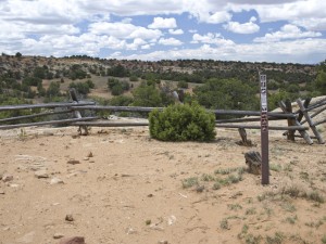 End of the cattleman access road in The Wedge East